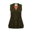 Glouchestershire Ladies Shoot Waistcoat vest, tweed, loden green grøn