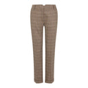 Kensington Tweed Turn-up Trouser tweed bukser, Sage and Chocolate Check