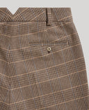 Kensington Tweed Turn-up Trouser tweed bukser, Sage and Chocolate Check