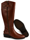 Connemara Knee High Riding Boot, nutshell brun