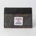 Kreditkortetui Harris Tweed og læder, Clinton brun