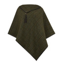 Cotswold Tweed Cape, uld, mørkegrøn, one size