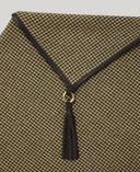 Cotswold Tweed Cape, uld, houndstooth oliven, one size