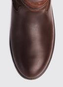Roscommon kort læderstøvle, Walnut brun