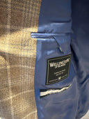 London blazer herre, cashmere, natur tern