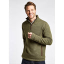 Feeney Zip Neck Sweater, Dusky Green, medium
