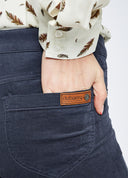 Honeysuckle, indigo, ladies bukser, babyfløjl m. stretch