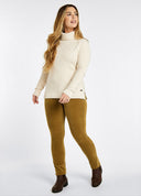 Honeysuckle, harvest gold, ladies bukser, babyfløjl m. stretch