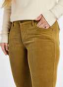 Honeysuckle, harvest gold, ladies bukser, babyfløjl m. stretch