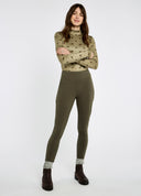 Pepperwort Women's water repellent leggings, Olive