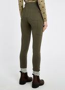 Pepperwort Women's water repellent leggings, Olive