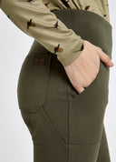 Pepperwort Women's water repellent leggings, Olive