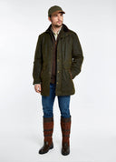 Chalkhill Wax Oilskin Jacket, olivengrøn med Primaloft vattering