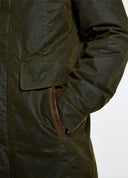 Chalkhill Wax Oilskin Jacket, olivengrøn med Primaloft vattering