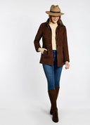 Clarke Ladies Leather Jacket læderfrakke - Walnut