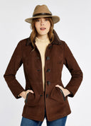 Clarke Ladies Leather Jacket læderfrakke - Walnut