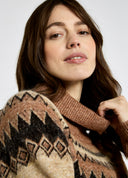 Devlin Ladies Fairisle Sweater, oat multi