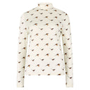 Reynolds Women's bluse med fasanprint, Cream