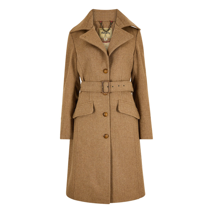 Brookvale Womens Tweed Coat, camel