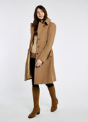 Brookvale Womens Tweed Coat, camel