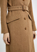 Brookvale Womens Tweed Coat, camel