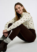 Pepperwort Women's water repellent leggings, Bourbon