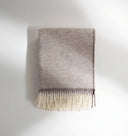 Denver uldtæppe plaid, beige