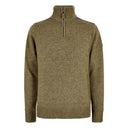 Doherty Zip Neck vindtæt sweater, grøn