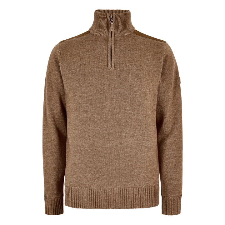 Doherty Zip Neck Sweater - Elk brun