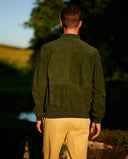 Bomber blouson ruskind, grøn