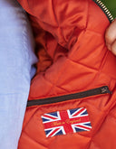 Starberg mens winter oilskin jacket, quiltet for, olivengrøn