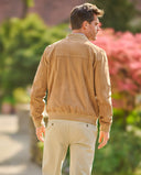 Winston blouson gedeskind, lys sand