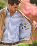 Winston blouson gedeskind, lys sand