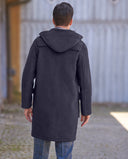 Duffle coat "Men's Duffle", 4 knapper, marineblå