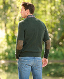 Jack pullover v-hals normal fit, herre, merinould, forest green