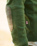 Jack pullover v-hals normal fit, herre, merinould, racing green