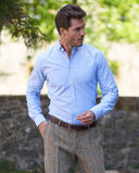 Skjorte Steward modern fit, herre, oxford blå