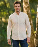 Skjorte Steward modern fit, herre, tattersall tern