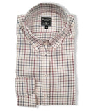 Skjorte Steward modern fit, herre, rød/blå/beige tern