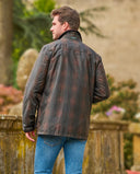 Starberg mens summer oilskin jacket, gult for, hunter brown tern