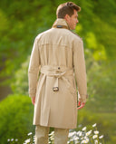 Chelsea mens trench coat, beige