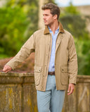 Glenfield III Country Jacket, letvægts vandafvisende herrejakke, sand