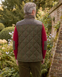 Levi Gilet vest, Harris Tweed, green overcheck farve 633