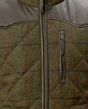 Levi Gilet vest, Harris Tweed, green overcheck farve 633