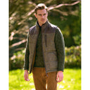 Levi Gilet vest, Harris Tweed, evergreen