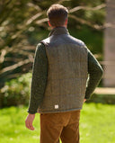 Levi Gilet vest, Harris Tweed, evergreen