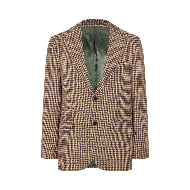 London tweed blazer, Harris Tweed, country houndstooth 626