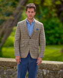 London blazer herre, cashmere, natur tern