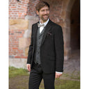 London tweed blazer, Harris Tweed, koksgrå sildebensmønster 600