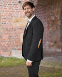 London tweed blazer, Harris Tweed, koksgrå sildebensmønster 600